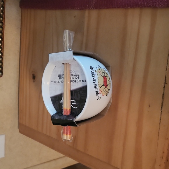 Disney Winnie the Pooh Watercolor Style 20oz Ceramic Ramen Bowl - Picture 3 of 6